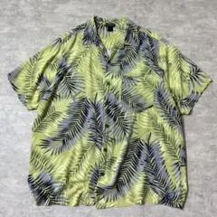 90s KANEOHE BAY レーヨン100% オープンカラー アロハシャツのサムネイル