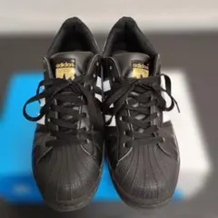 アディダス　スーパースター黒