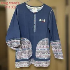 drug store's 長袖カットソー サイズ3 ドラッグストアーズ ブタさん