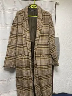 (BENO)ミックスウールシャギー ブリティッシュチェッロングチェスターコート