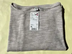 新品未使用 UNIQLO ストレッチスラブボートネックT 長袖 XL