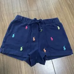 ポロラルフローレン　ポロ刺繍入りネイビー半ズボン