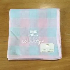 courrèges チェック柄ハンカチ 新品未使用のサムネイル