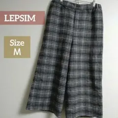 ★お値下げ★LEPSIM★レプシィム★ワイドパンツ ガウチョ チェック柄