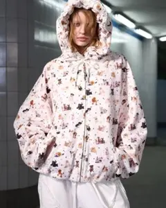 極美品 サポートサーフェス レース刺繍コンビ半袖カーディガン