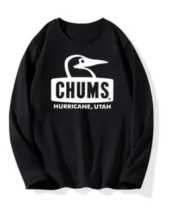 CHUMS ブラック 長袖カットソー L