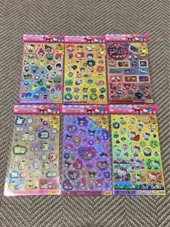 セリア　サンリオキャラクターズ　キラッとシール　No.01〜06 6枚セット