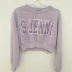 S.JENNI ラベンダー クロップドスウェット