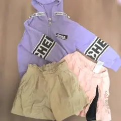 秋服　120 まとめ売り　キュロット　パーカー