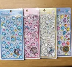 しずくちゃん　ボンボンドロップシール　4種セット