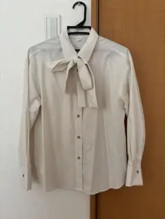 【新品】GU ボウタイブラウス