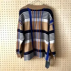 ★新品タグ付き★ micallemicalle チェック柄 ニット ベージュ