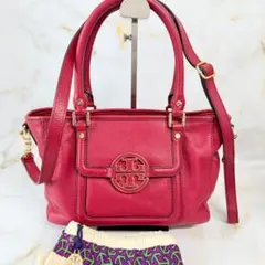 Tory Burch 2way ショルダーバッグ ピンク - メルカリ