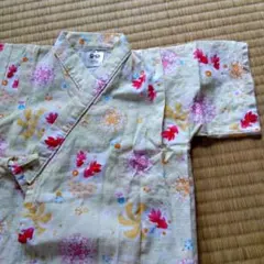 甚平　90cm　女の子　黄色　きんぎょ