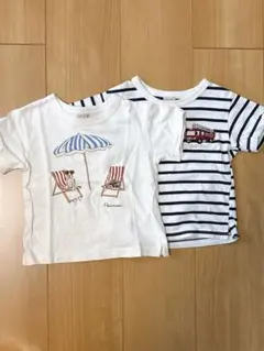 プティマイン　Tシャツ2枚セット　80