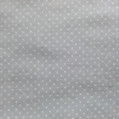 ダブルガーゼ　はぎれ　生地　グレー　ドット　水玉