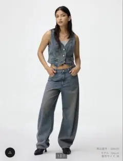 GU バレルレッグジーンズ