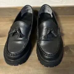 【forksy.】厚底トラックソールローファー/タッセルローファー 22.5㎝