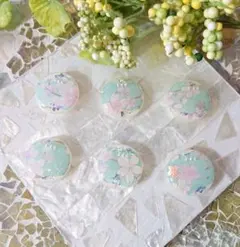 桜のボタン☆6個 c36 サクラ/花/春/ボタン