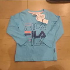 新品未使用 FILA 水色 長袖カットソー 95サイズ