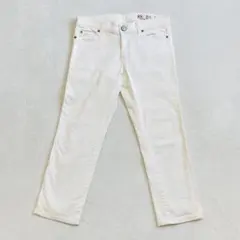 Y2K &byP&D クロップド丈 ホワイトデニム 白 38 ロゴ 平成レトロのサムネイル