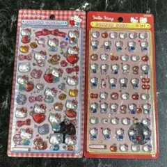 正規品 ボンボンドロップシール キティ赤& mini レッド