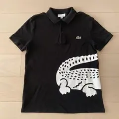 週末お値下げ LACOSTE 黒 ポロシャツ US S レギュラーフィット