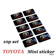 トヨタ ミニステッカー 10枚セット TOYOTA シール とよた シール ..