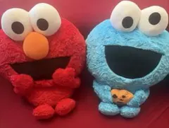 セサミストリート ぬいぐるみ ビッグサイズ　エルモ クッキーモンスター USJ