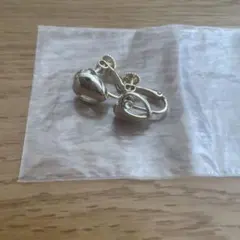 ハート型クリップ式イヤリング