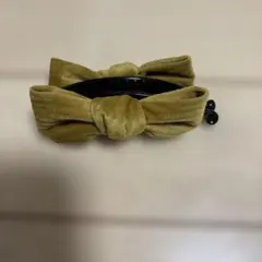 リボン型ヘアどめ黄色