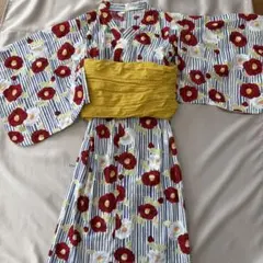 ド*ス様 après les cours 花柄 浴衣 140サイズ