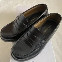 ローファー 黒 キッズ 21.5cm 3E ムーンスター