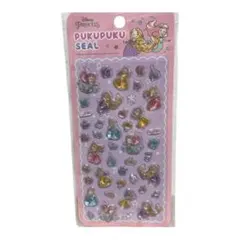 Disney Princess ラプンツェル　アリエル　硬くてぷっくりシール