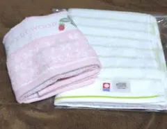 フェイスタオル&ハンドタオル　2枚セット