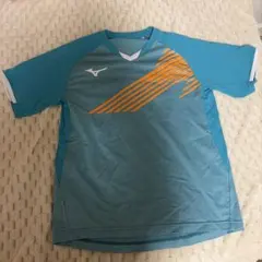 Mizuno 卓球ウェア 青 ストライプ