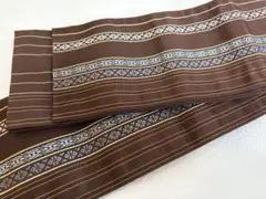 本場筑前博多織 新品 小袋帯 並尺 浴衣 着物 半幅帯 金証紙