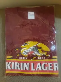 KIRIN LAGER Tシャツ 赤 Lサイズ　非売品のサムネイル