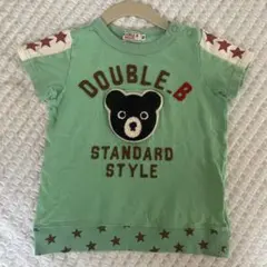 MIKIHOUSE DOUBLE.B 半袖Tシャツ グリーン Bくん 90cmのサムネイル