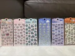 正規品サンリオ3D立体シール ぷっくりシール 6枚セット