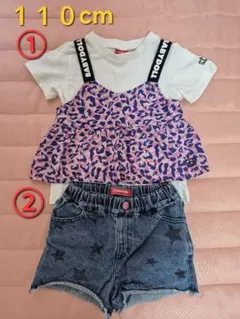 【１１０cm】女の子　BABYDOLL　子供服(夏服)　２点セット