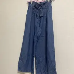ガールズ 夏用 ワイドパンツ 2枚セット