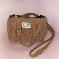 DAISO 人気のショルダーバッグ コーデュロイのサムネイル