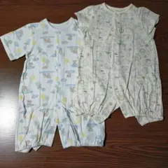 【美品】半袖カバーオール 2着セット