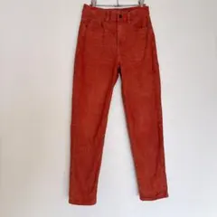 ✨一点限り✨ボトムス 【US 2】コーデュロイ パンツ オレンジ　パンツのサムネイル