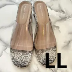 Oriental Traffic PVCクリアヒール　ミュールサンダル