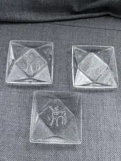 棟方志功　白鹿　小皿　3枚