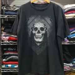 USA古着 ドクロ スカル プリントＴシャツ