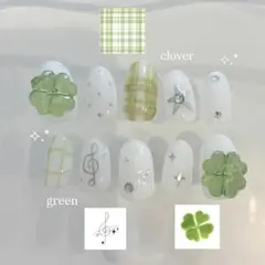 ネイルチップ 現品販売 ウィッシュコア クローバー 平成女児