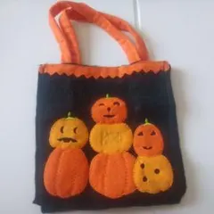 ハロウィン　ミニバッグ　ミニトート　フェルトバッグ　ハロウィン小物